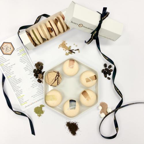 coffee and tea macarons