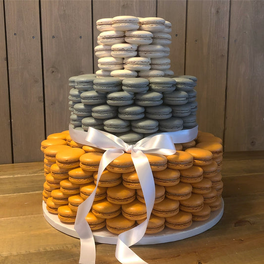 Three-tier Macaron Cake